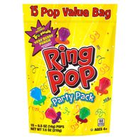 Ring Pop Party Pack Ages 4+ Pops