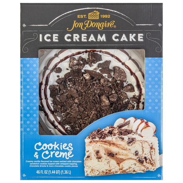 Jon Donaire Ice Cream Cake, Cookies & Creme