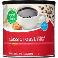 Food Club Coffee, Ground, Medium, Classic Roast️