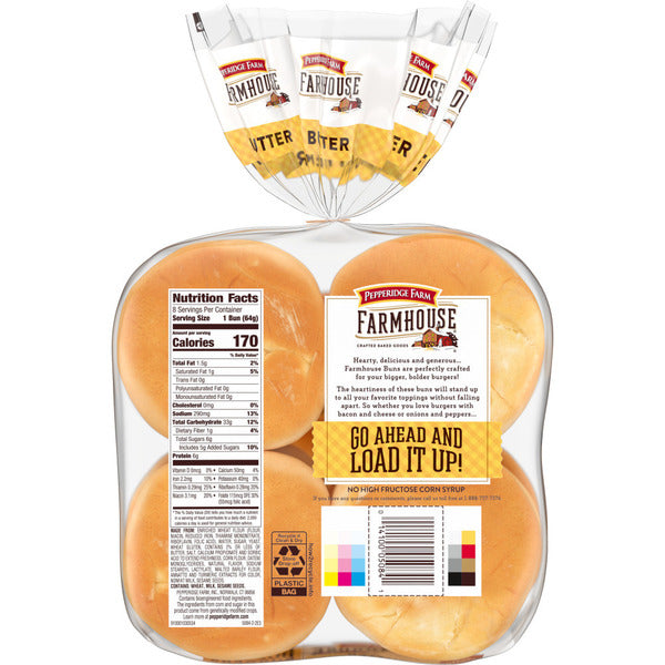 Pepperidge Farm Farmhouse Butter Hamburger Buns