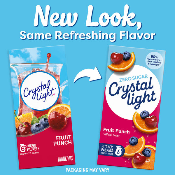 Crystal Light Fruit Punch Artificially Flavored Powdered Drink Mix