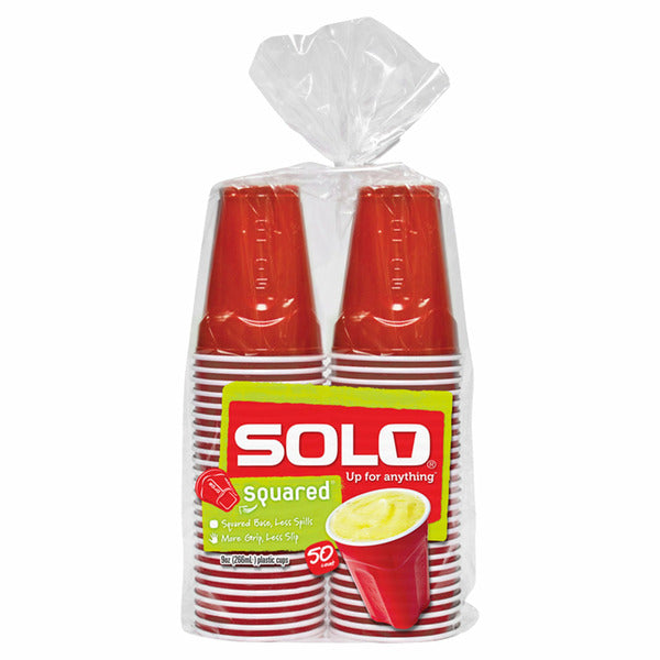 Solo Up For Anything 9 Oz Squared Plastic Cups