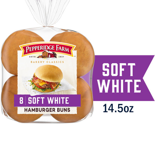 Pepperidge Farm Soft White Hamburger Buns