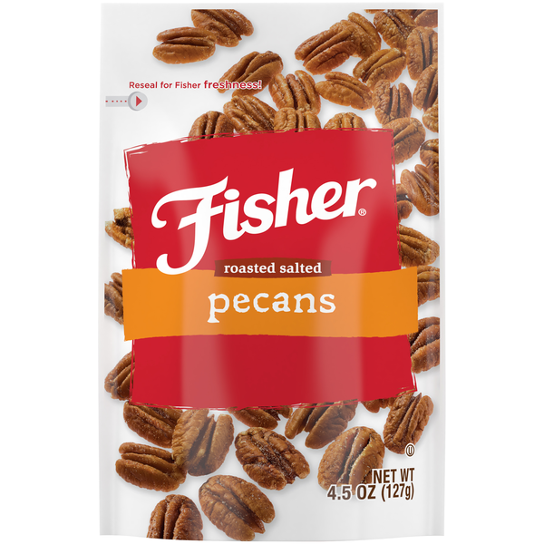 Fisher Roasted Salted Mammoth Pecans