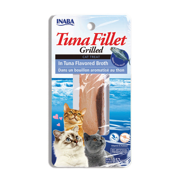 INABA Grilled Tuna Fillet In Tuna Flavored Broth Cat Treat