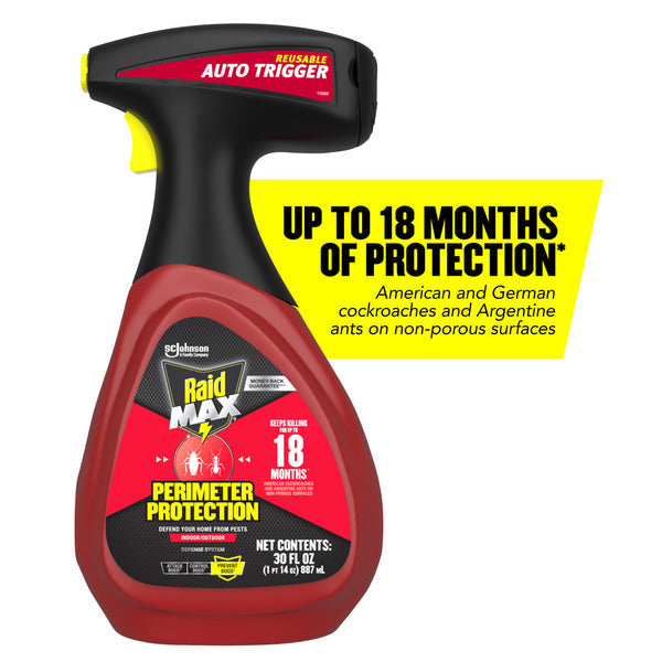 Raid® MAX Perimeter Protection Insect Killer for Indoor & Outdoor, for Up To 18 Months