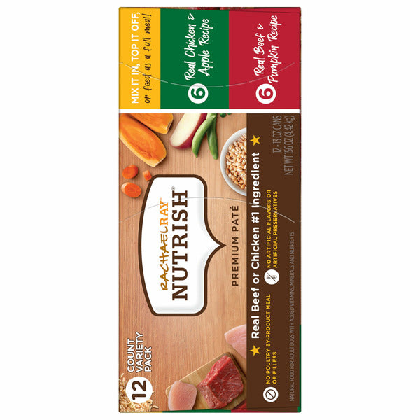 Rachael Ray Nutrish Dog Food, Premium Pate, Variety Pack