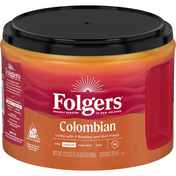 Folgers Colombian Ground Coffee, Medium Roast