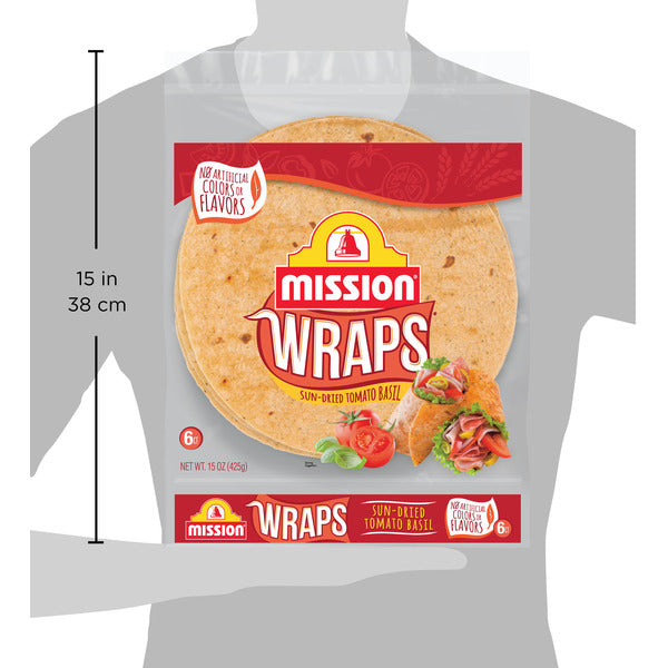 Mission Wraps Sun-Dried Tomato Basil Tortillas