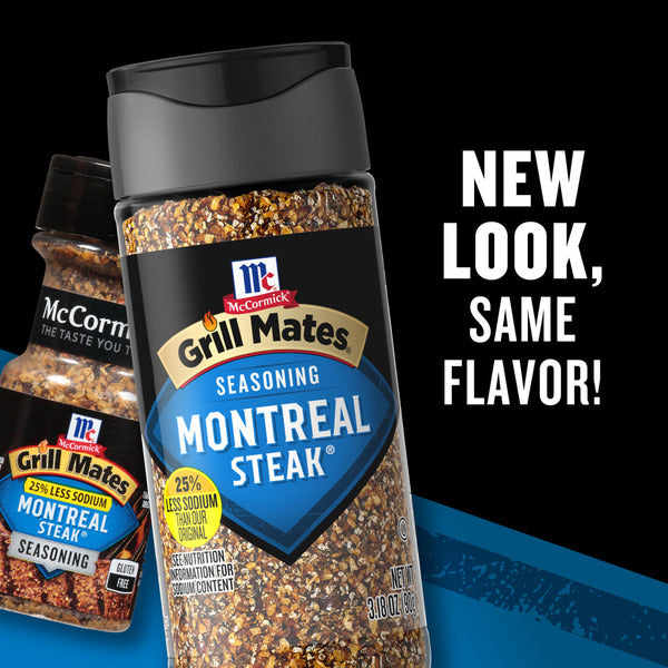 McCormick® GRILL MATES 25% Less Sodium Montreal Steak Seasoning