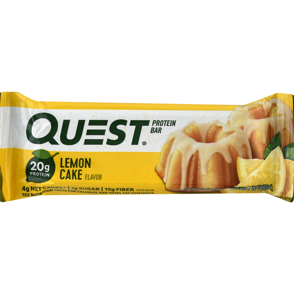 Quest Protein Bar, Lemon Cake Flavor