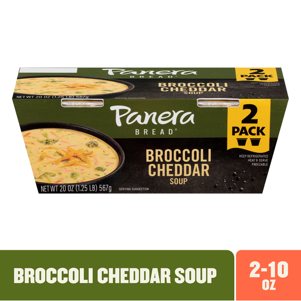 Panera Bread Broccoli Cheddar Soup, 2-10 OZ Pack