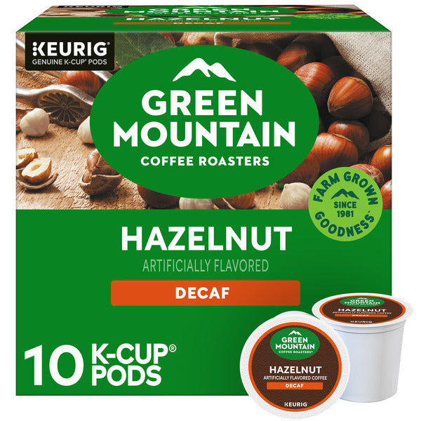 Green Mountain Coffee Roasters Hazelnut Decaf K-Cup Pods