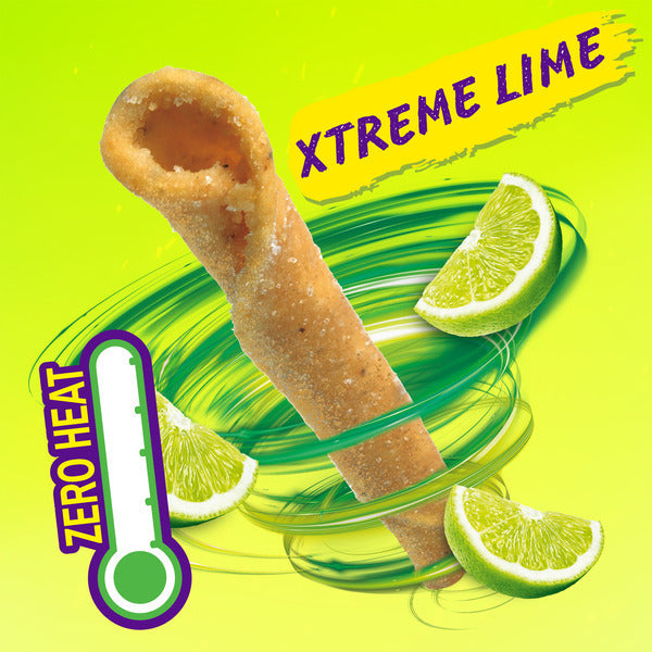 Takis Xtreme Lime 9.9 oz Sharing Size Bag, Lime Flavored Non-Spicy Zesty Rolled Tortilla Chips