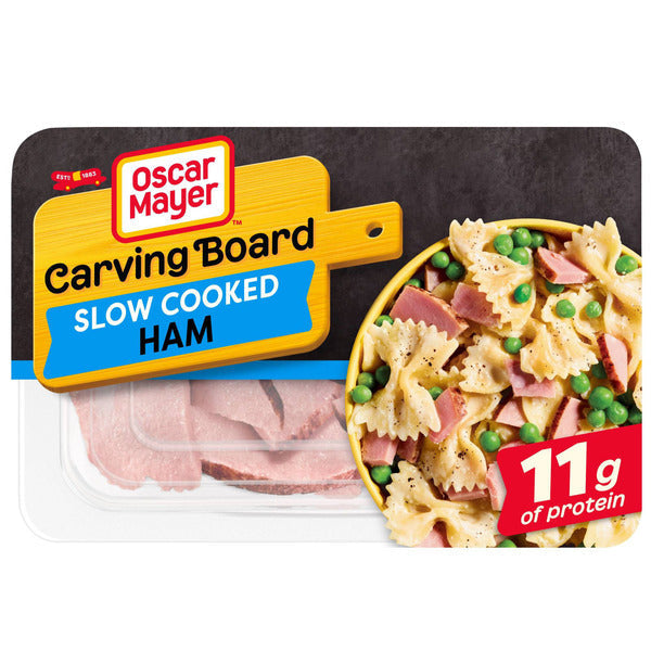 Oscar Mayer Carving Board Slow Cooked Ham Sliced Deli Sandwich Lunch Meat