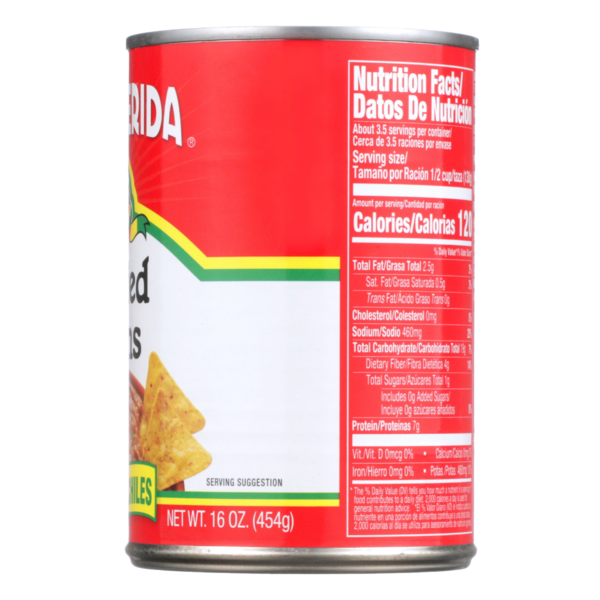 La Preferida Refried Beans with Mild Green Chiles (con Chiles Verdes)