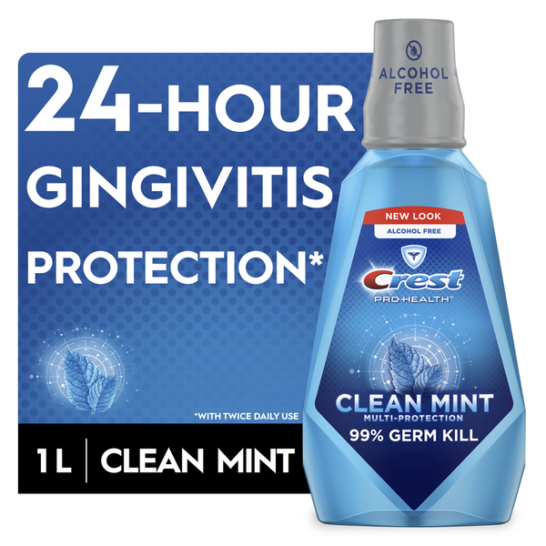 Crest Pro-Health Multi Protection Clean Mint CPC Antigingivitis/Antiplaque Oral Rinse