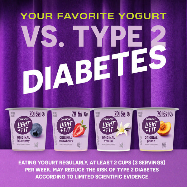 Dannon Light + Fit Original Strawberry Fat Free Yogurt