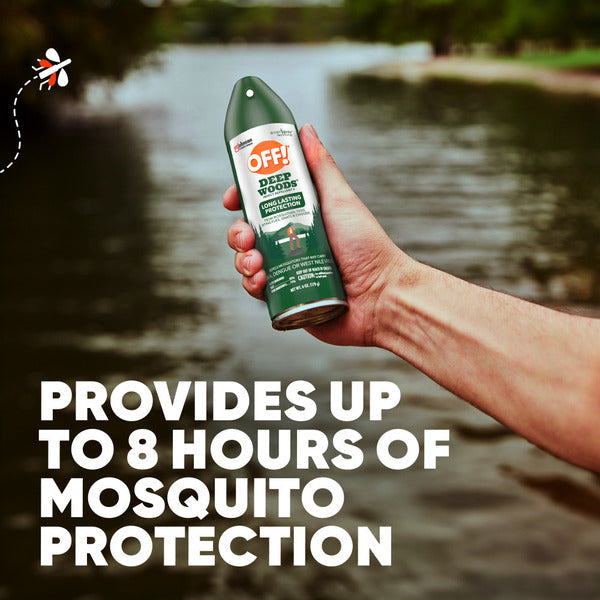 OFF!® Deep Woods Insect Repellent Aerosol Spray, up to 8 Hours of Protection