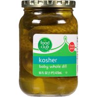 Food Club Pickles, Baby Whole Dill, Kosher️ DestGlow