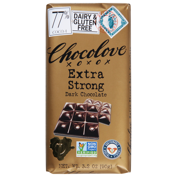 Chocolove Dark Chocolate, Extra Strong
