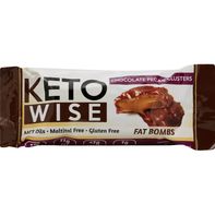 Keto Wise Fat Bombs, Chocolate Pecan Clusters