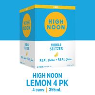 High Noon Lemon Vodka Hard Seltzer Can 4 Pack️