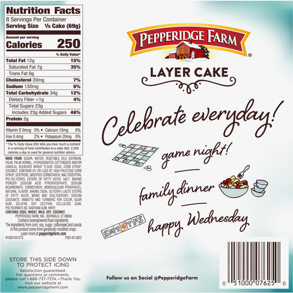 Pepperidge Farm Frozen Coconut Layer Cake