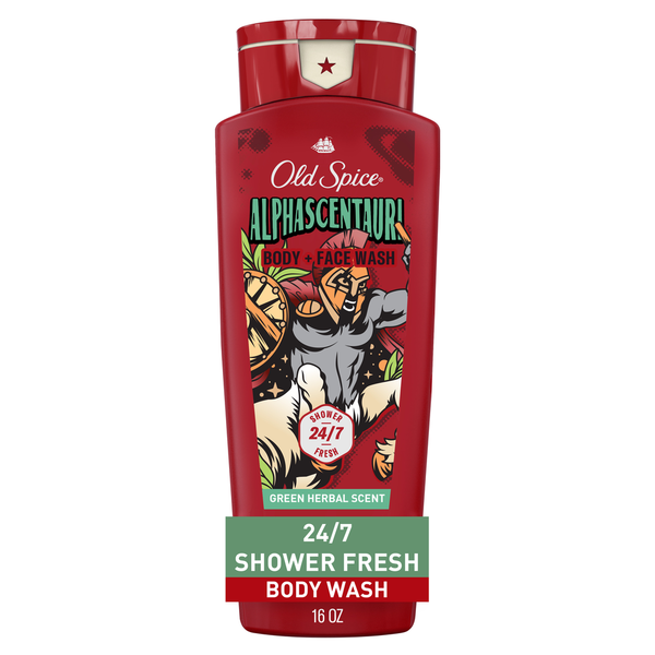 Old Spice Body Wash for Men, 24/7 Shower Clean, AlphaScentauri