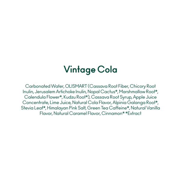 OLIPOP Prebiotic Soda, Vintage Cola