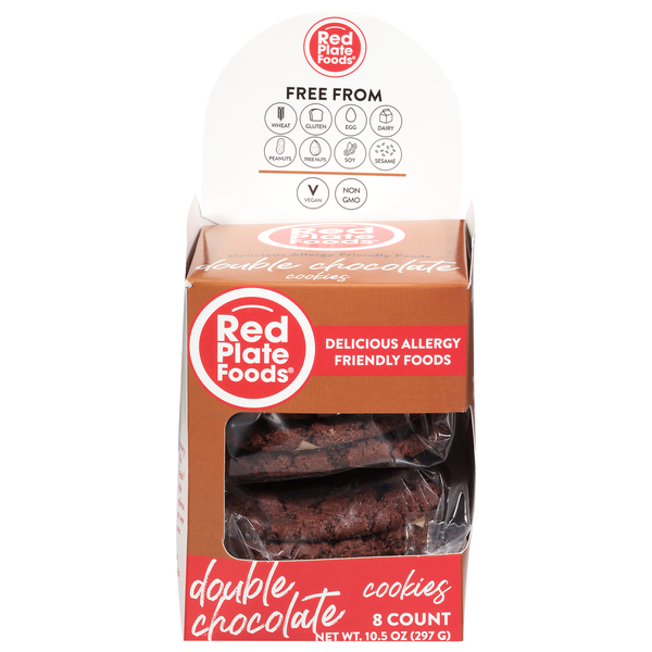 Red Plate Foods Double Chocolate Cookies, Gluten-Free & Vegan