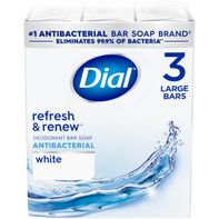 Dial Antibacterial Bar Soap, Refresh & Renew, Whit...
️ DestGlow