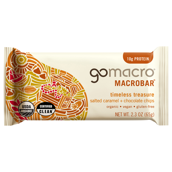 GoMacro Salted Caramel + Chocolate Chips MacroBar
