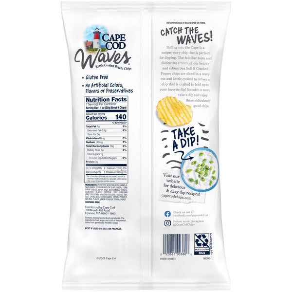 Cape Cod Sea Salt & Cracked Pepper Potato Chips