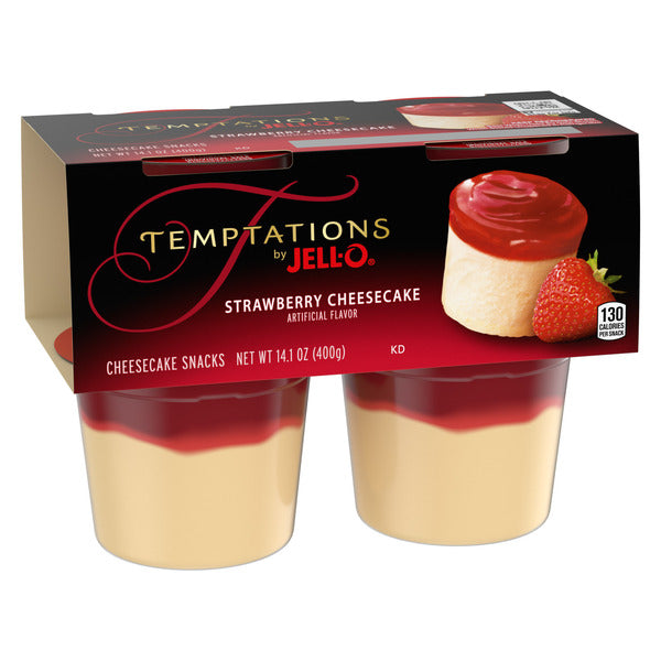 Jell-O Strawberry Ready-to-Eat Cheesecake Snack Cups