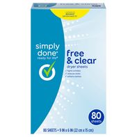 Simply Done Free & Clear Dryer Sheets️