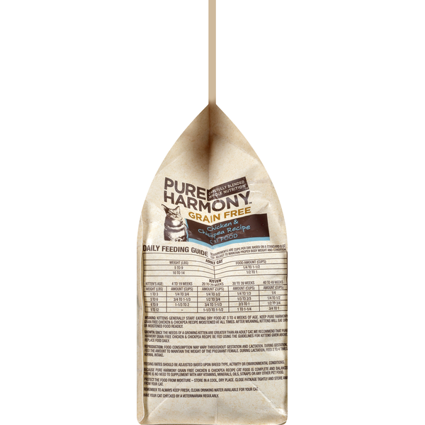 Pure Harmony Cat Food, Super Premium, Grain Free, Chicken & Chickpea Recipe
