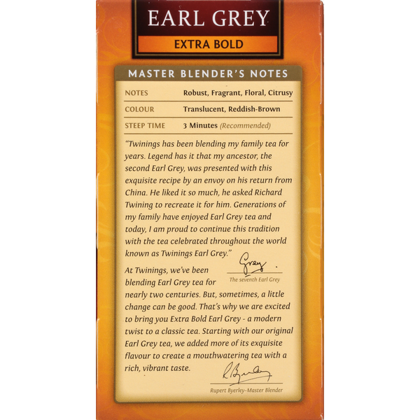 Twinings Earl Grey Extra Bold Black Tea Bags