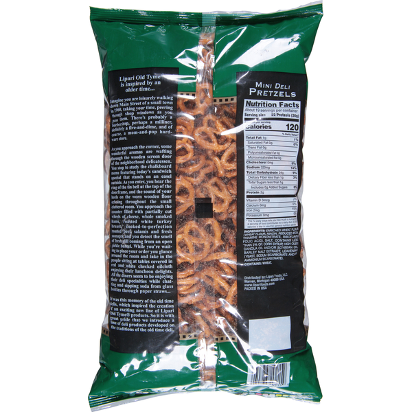 Lipari Old Tyme Pretzels, Mini Deli