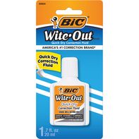 BIC Correction Fluid, White, Quick Dry️