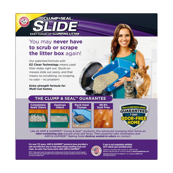Arm & Hammer Clump & Seal Slide Easy Clean-Up Multi-Cat Clumping Cat Litter