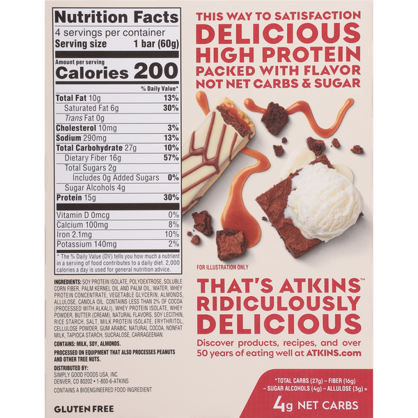 Atkins Brownie Delight High Protein Bar