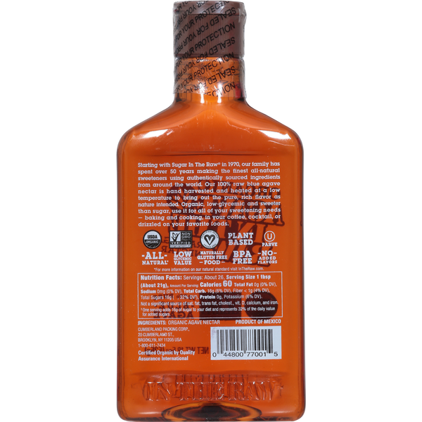 In The Raw Agave Nectar, Organic