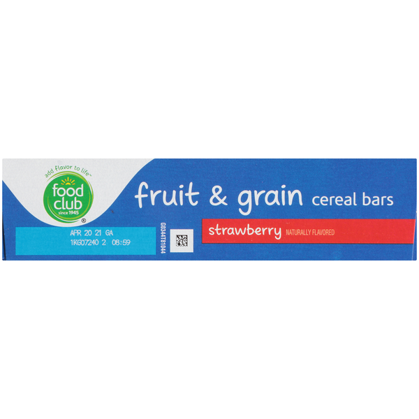 Food Club Strawberry Fruit & Grain Cereal Bars