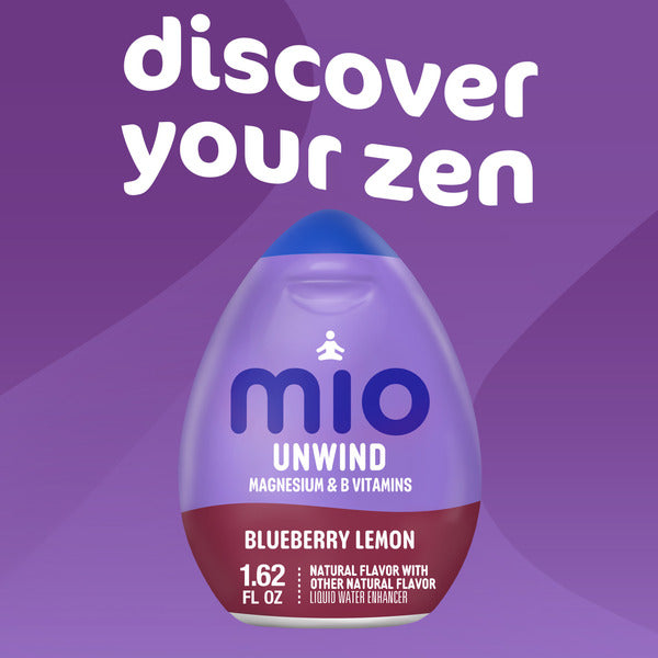 MiO Unwind Blueberry Lemon Liquid Water Enhancer with Magnesium & B Vitamins