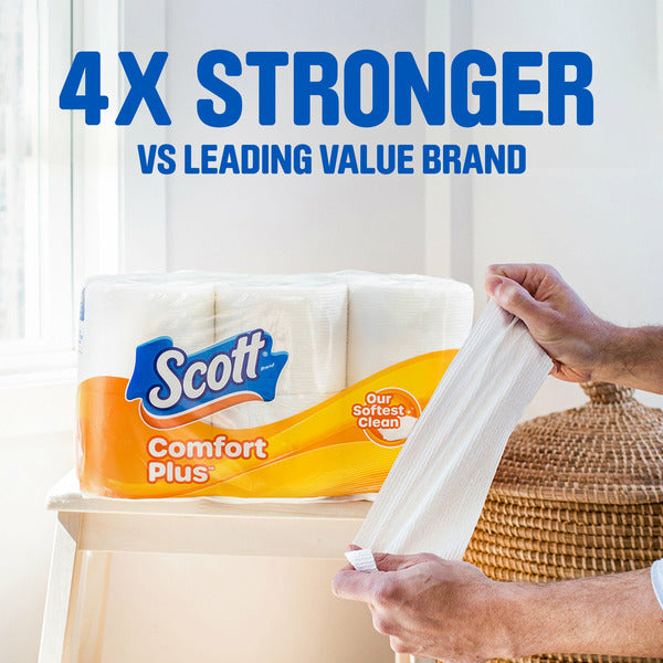 Scott ComfortPlus Toilet Paper, 1-Ply