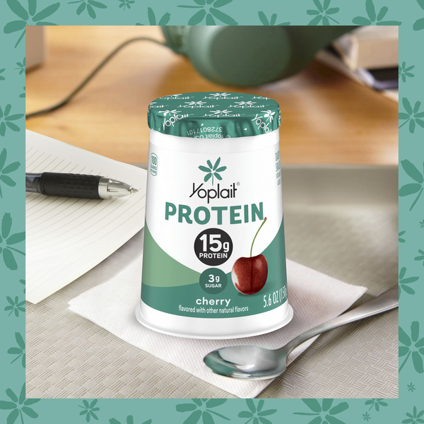 Yoplait Protein Cherry Yogurt Cultured Dairy Snack Cup