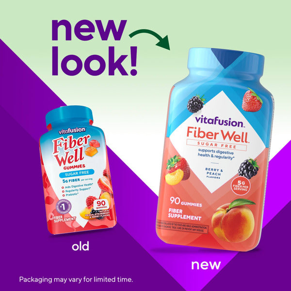 vitafusion Fiber Well Sugar Free Fiber Supplement