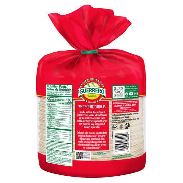 Guerrero White Corn/De Maiz Blanco Tortillas