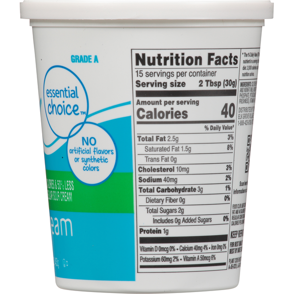 Food Club Sour Cream, Light